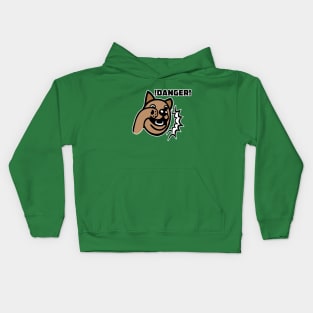 Gasp Golden Retriever Danger! Kids Hoodie